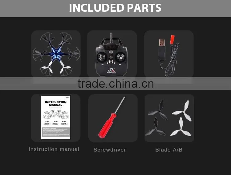 5.8G 4CH RC FPV Real-time LCD Screen Hexrcopter drone with HD camera altitude hold mode