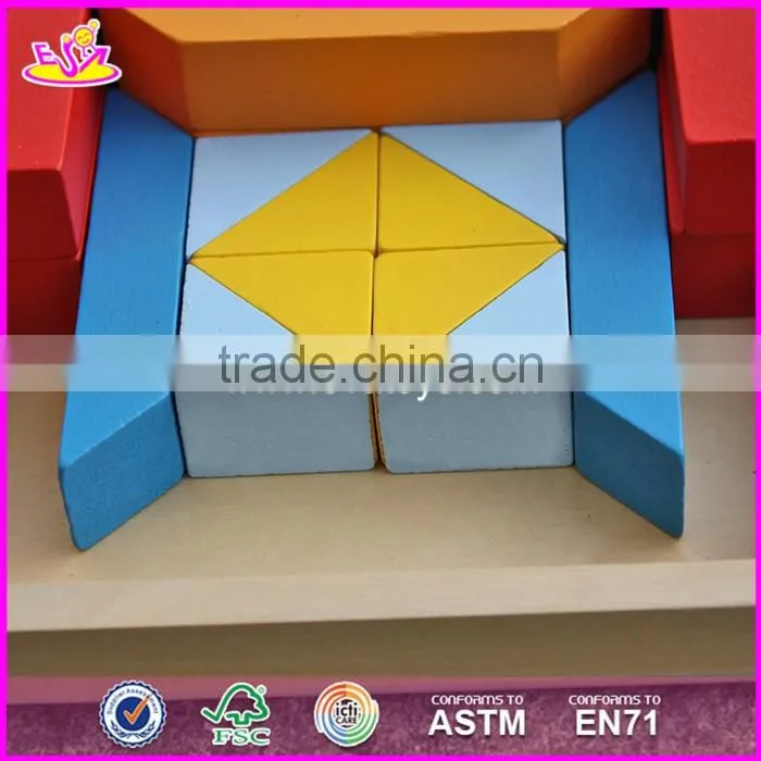2017 New design 20 pieces educational wooden blocks for toddlers W13A127