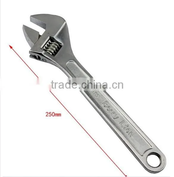 BERRYLION drop forged 10'' adjustable wrench with scale with high quality