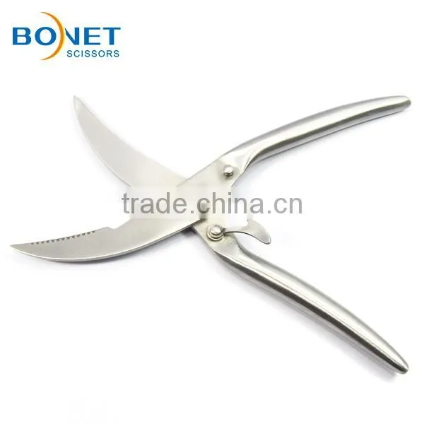 SPO0001 LFGB Certificated 9-3/4" Stainless Steel magnetic kitchen poultry scissors