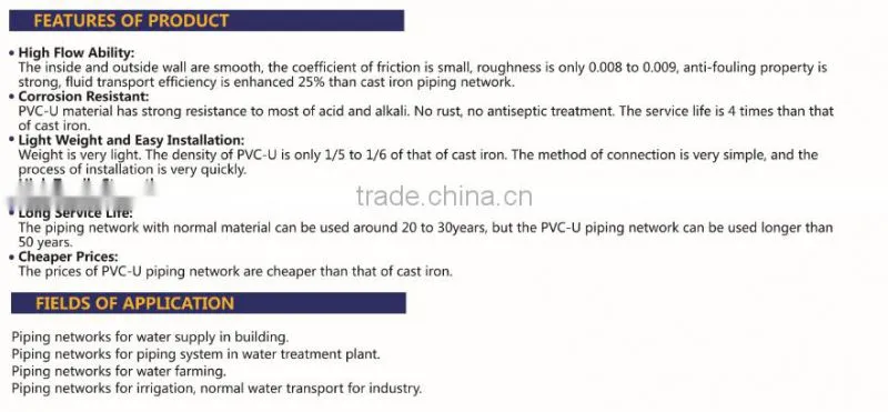 HIGH QUANLITY REDUCING TEE OF PVC DIN STANDARD FITTINGS FOR WATER SUPPLY