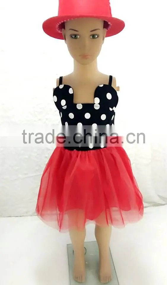 2017 new model girl dress kids dress frock design for baby girl little girls party dot dresses
