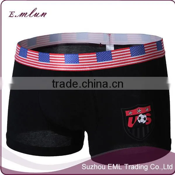 men new design football printed seamless cotton/modal underwear/men boxer shorts