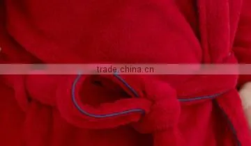 Womens and mens hotel coral bleece bathrobe