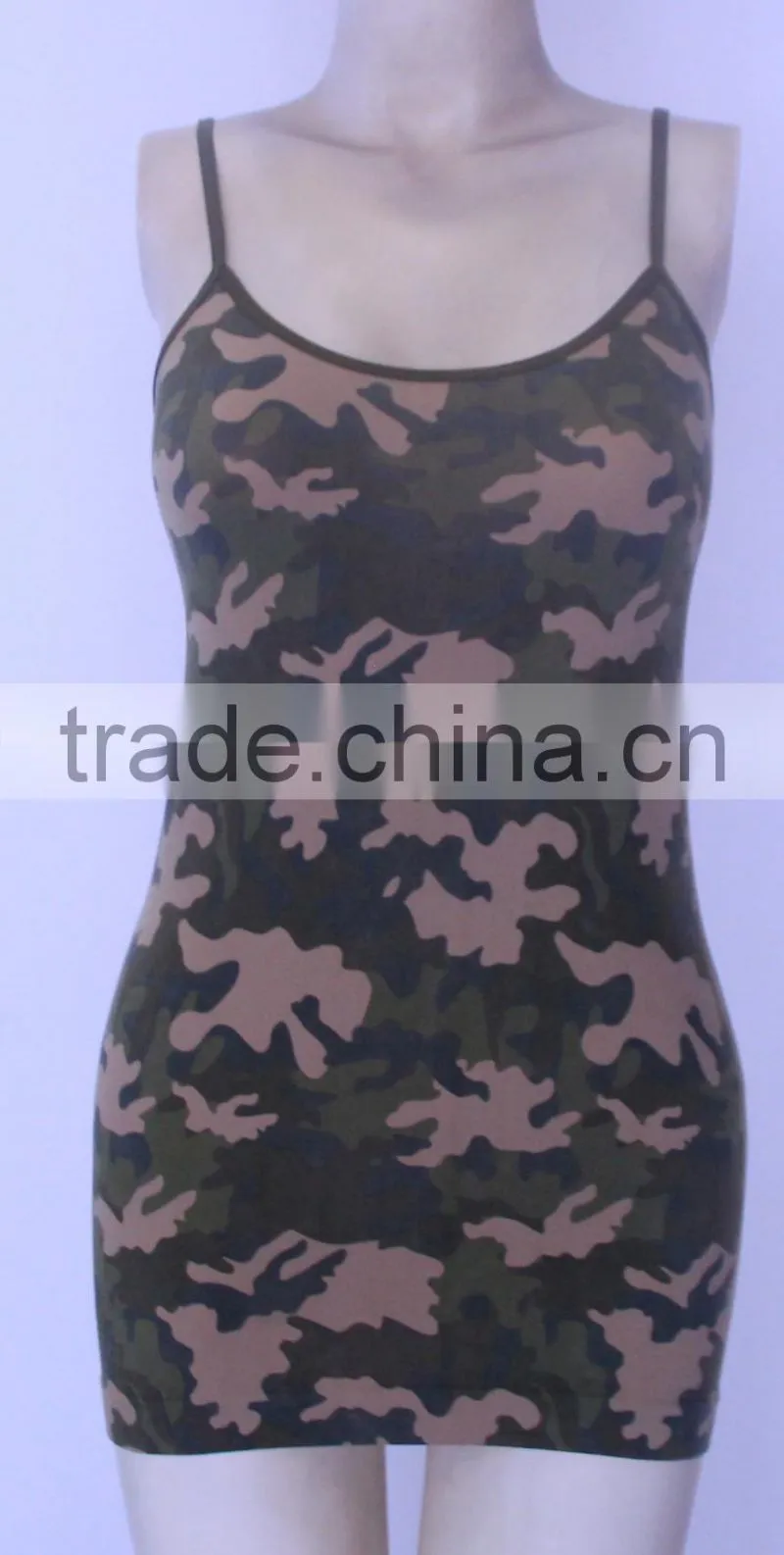2015 newest printed seamless spandex camisole for women