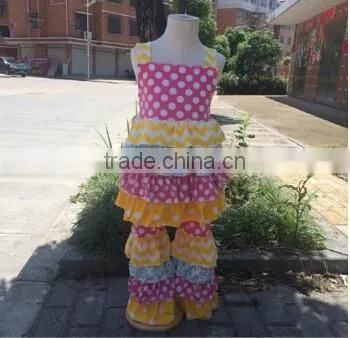 2016 easter outfits girls polka dots color eggs straps dress set cute easter clothing toddler girl outfits hot sale spring sets
