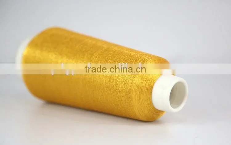 2016 fluorescent gold ms type embroidery thread metallic yarn