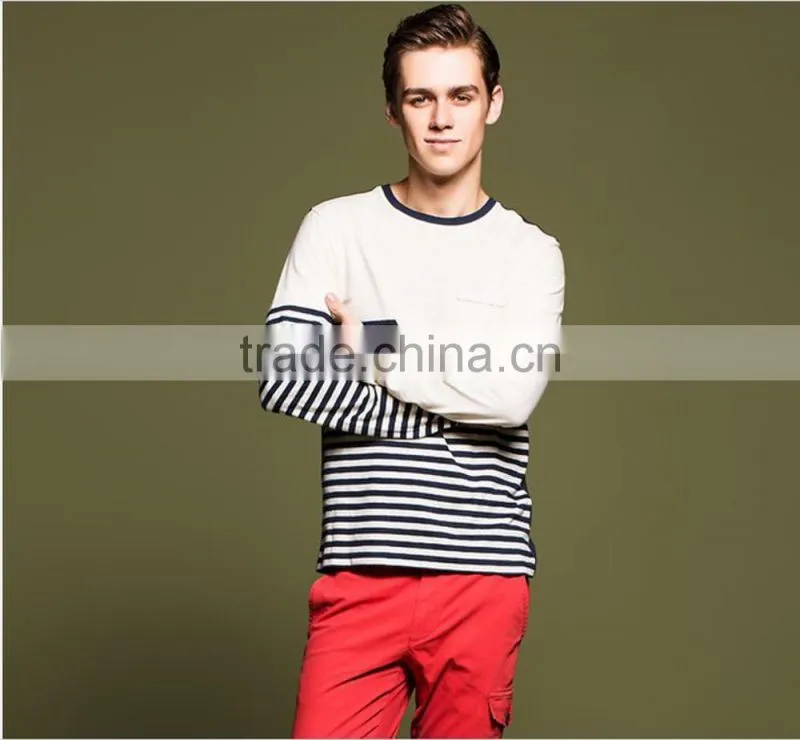 men's apparel fashion dry fit contrast striped polo shirt