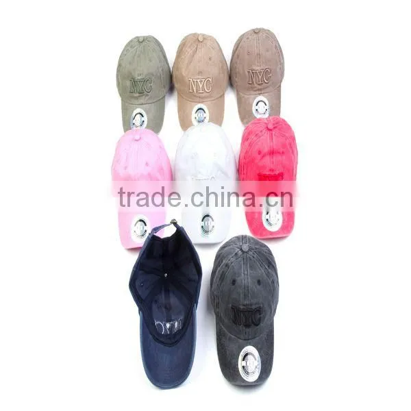 2014 New Fashion Washed baseball cap With NYC TH-621