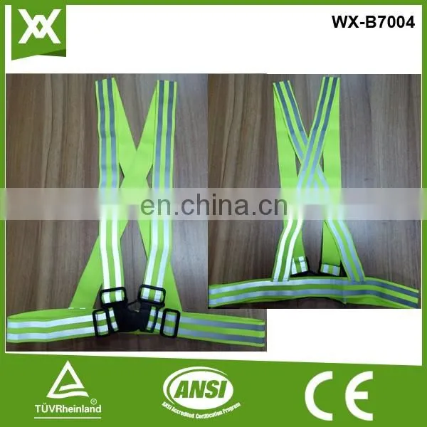 Factory made safety reflective with buckle warning elastic belt