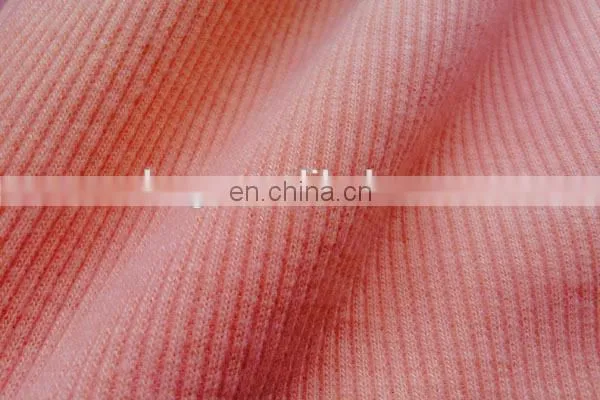 Winfar China Rib factory 95%polyester 5%spandex 2*2 design rib boat for clothing