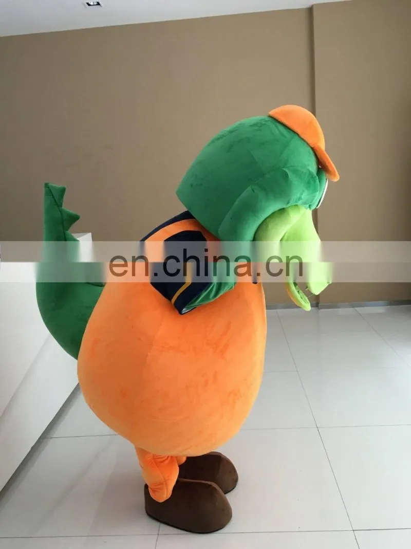 2016 New arrival adult green alligator cartoon characters costume for sale green alligator mascot costume cosplay