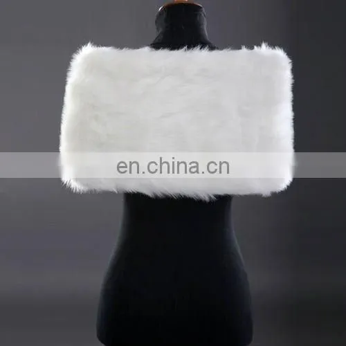 Grace Karin Elegant Design Winter White Faux Fur Wedding Bridal Shawls CL2616