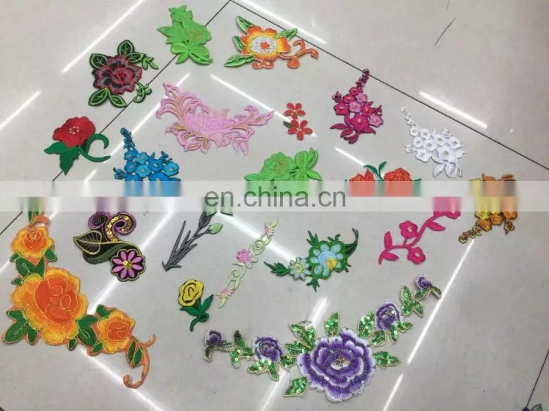 2017 rhinestone/beads embroidery hotfix applique star larges patches handmade iron on patches