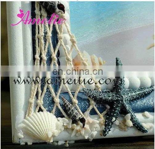 A0136 Mediterranean Style Blue color wholesale wooden picture frames