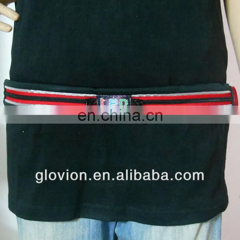 2014 NEWEST led sports belt bag LED phone case waist belt led sports belt