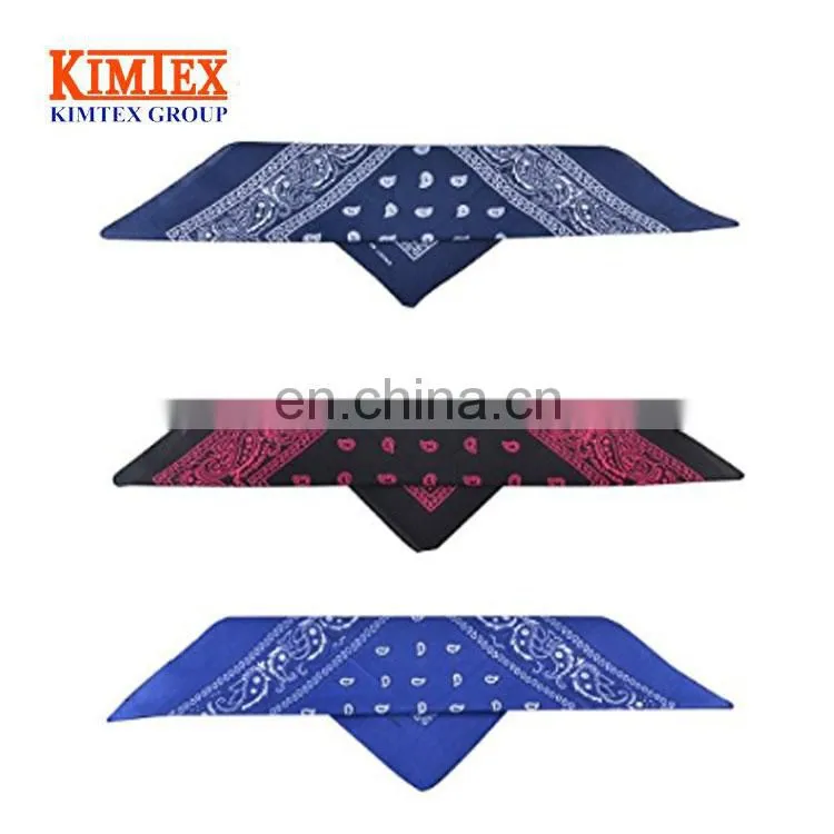 Custom 100%Cotton square bandana gift set