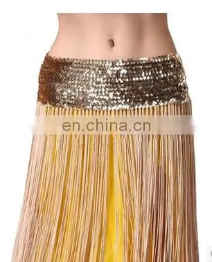 Shiny sequins egypt Belly dance fringe hip scarf Y-2042#