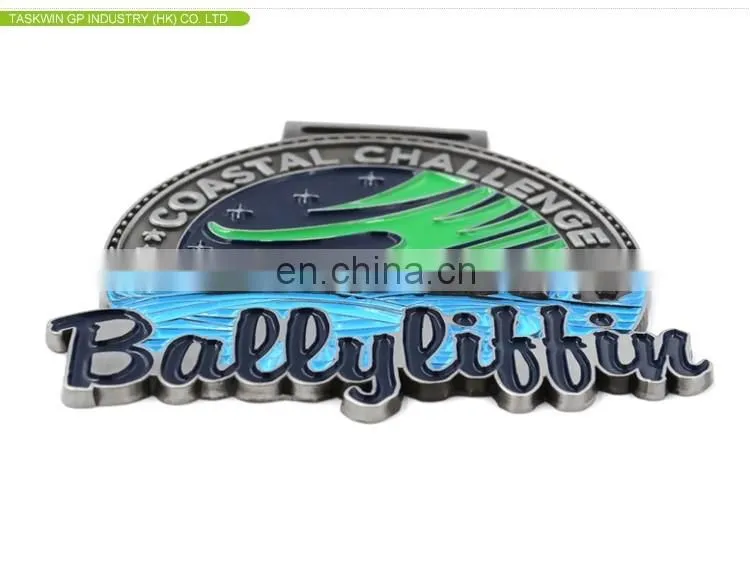 Best quality coastal challenge metal medal