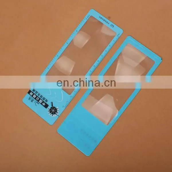 16cm fish measurer magnifier ruler with clip