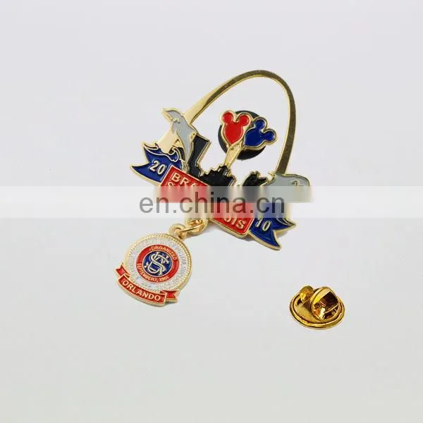 Enamel metal badges and lapel pins