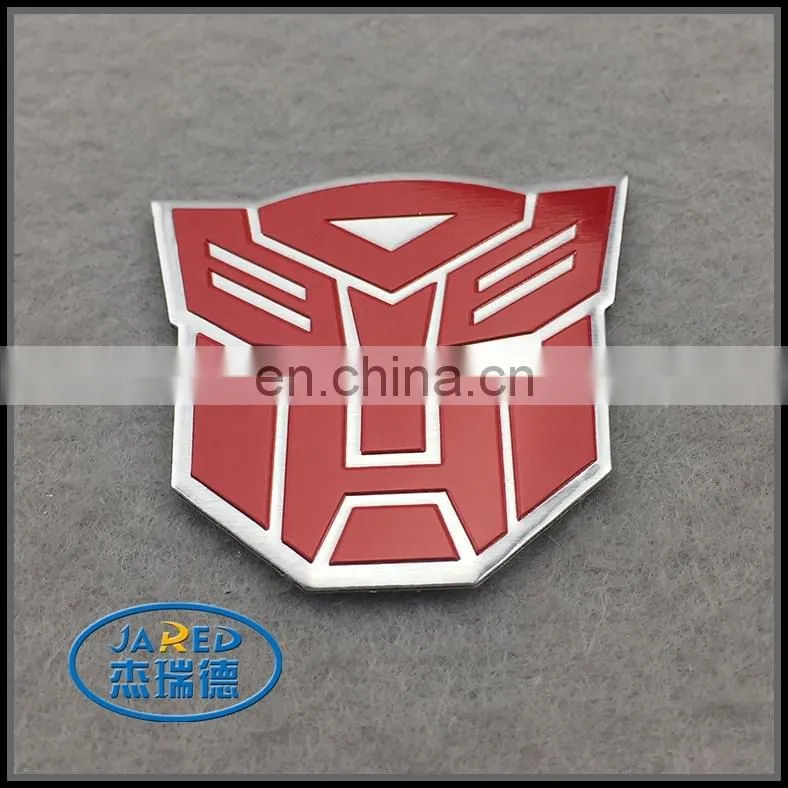 Wholesale single custom metal stickers for cars