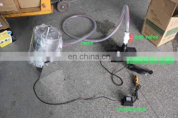 Jumping laminar jet water fountain