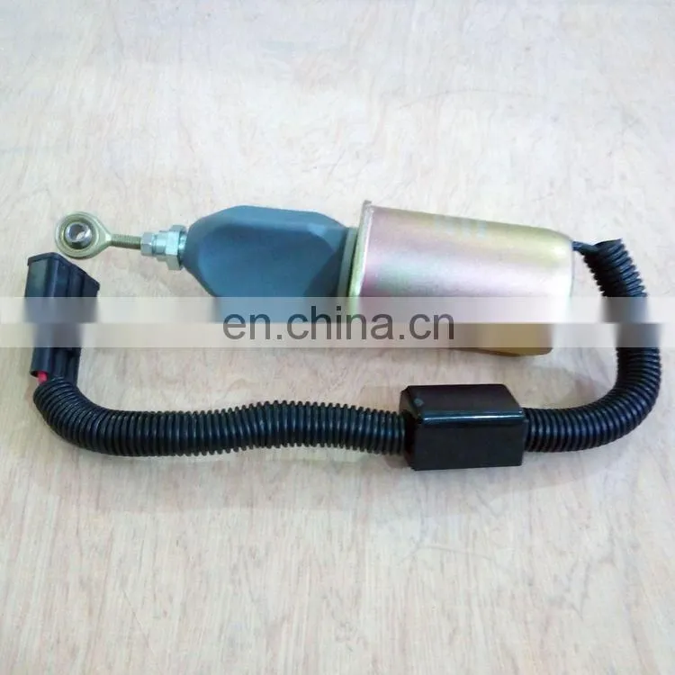 Genuine DCEC 6CT Diesel Engine Part 3977620 24V Fuel Shutoff Solenoid Switch