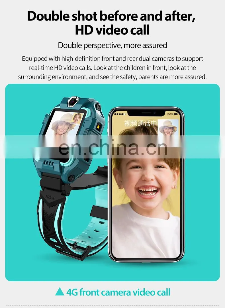 Children's smartphones watch full Netcom 4G primary school students video touch screen photos GPS positioning waterproof