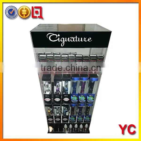 2015 fashion wall-mounted acrylic cigarette display stand