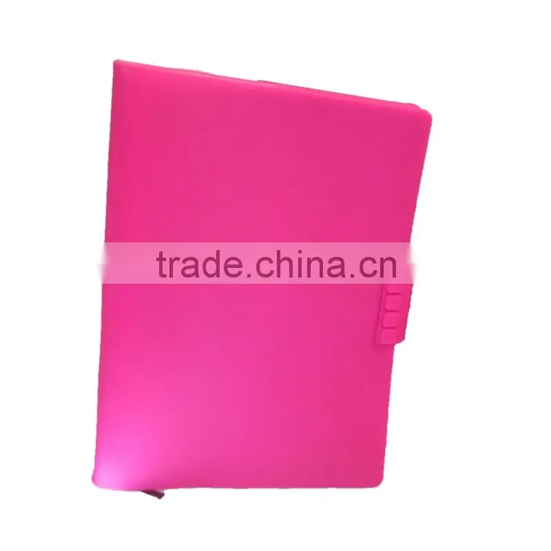 Pink Flat Diaries Logo Design Office & School Supplies Silicone Rubber Exercise Book Whloesale
