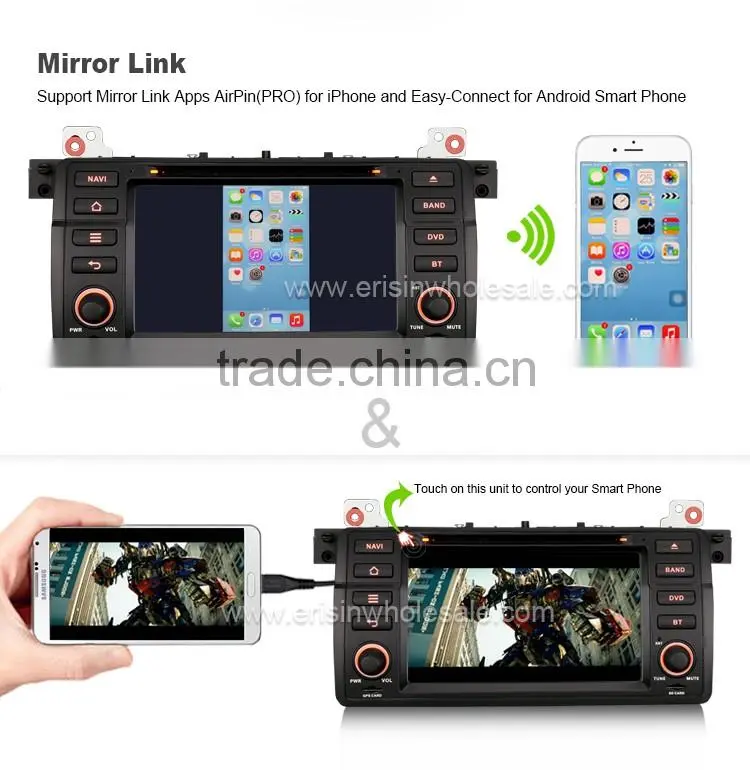Erisin ES2046B 7" HD Touch Screen Android 4.4.4 E46 3er Car Radio DVD