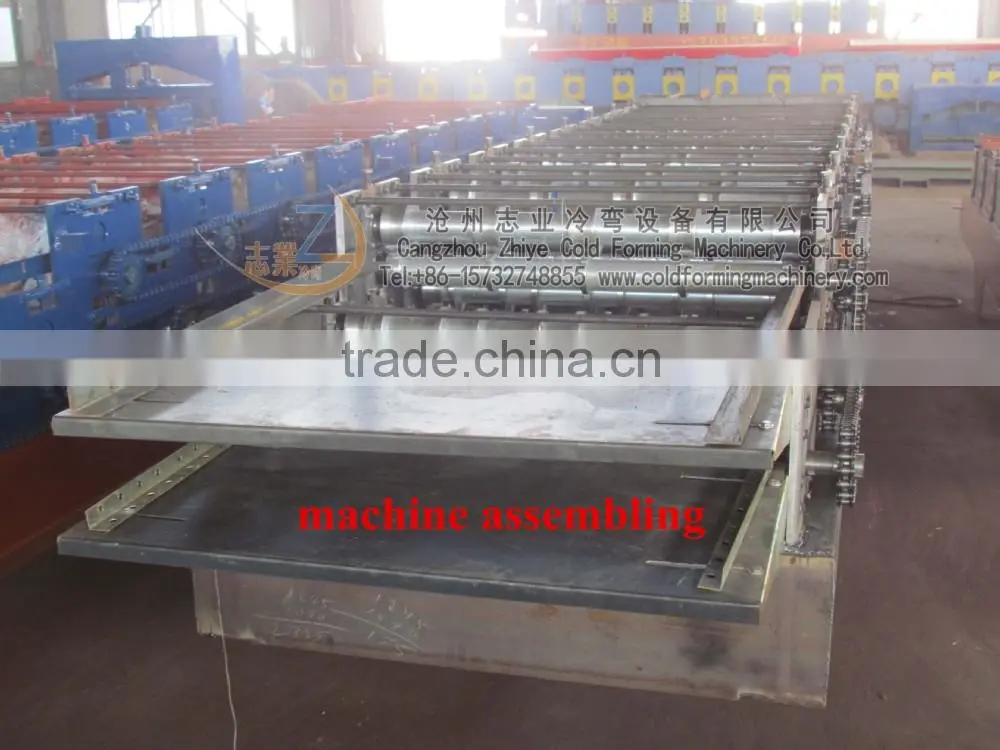 PPGI Step tile roofing sheet cold forming machine/step roof panels roll forming machine