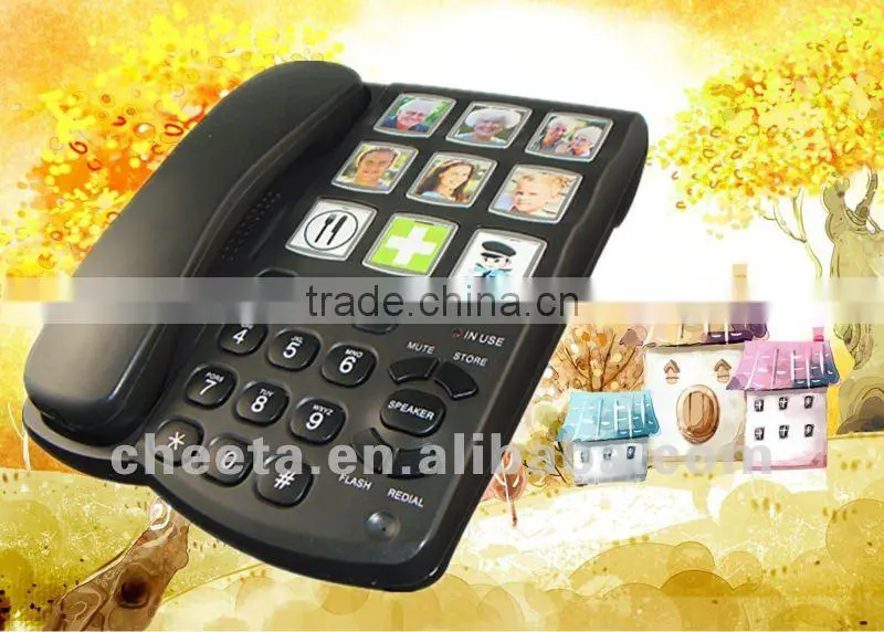 Landline phone for elderly people