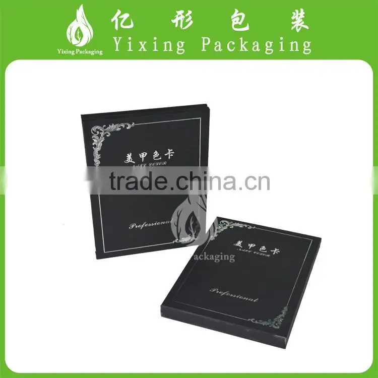 High quality handmade leather book shape packing for nail contributes presents