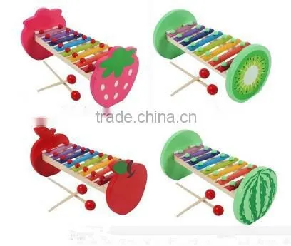2016 wholesale musical instruments design for kid Fruit color xylophone