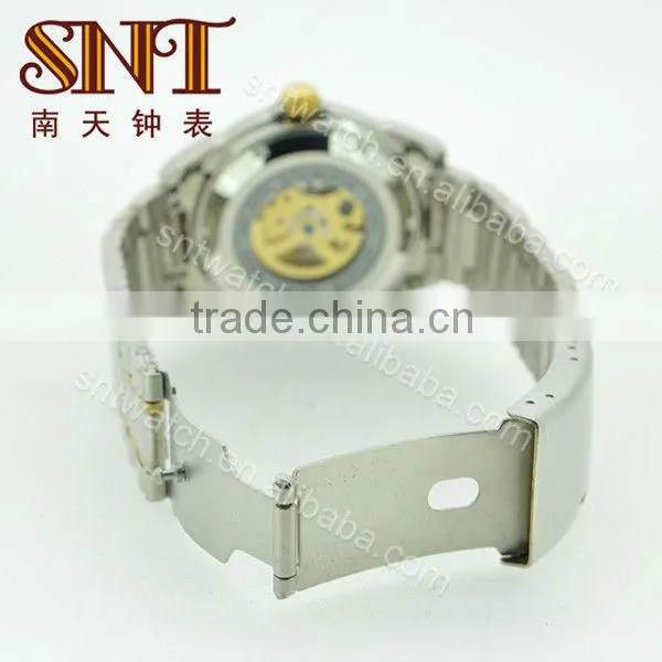 SNT-ME002B classical mechanical watch chinese mechanical skeleton watch