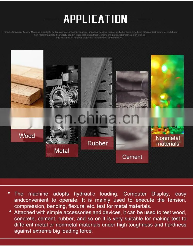 Computerized utm 1000kn tensile universal testing with microcomputer controlled servo steel stranded wire test machine