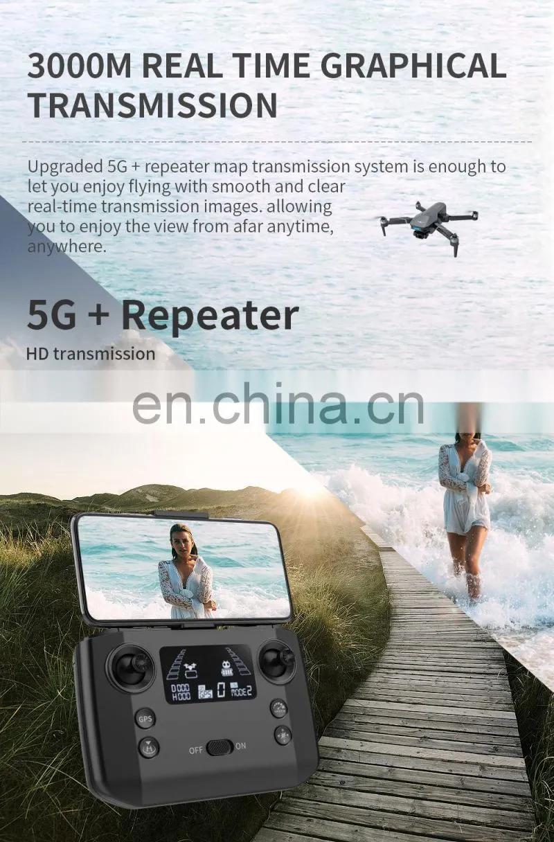 KF101 MAX 3-axis gimbal Drone 3KM Distance GPS 4K optical flow dual camera 5G transmission EIS RC Quadcopter Christmas Gift