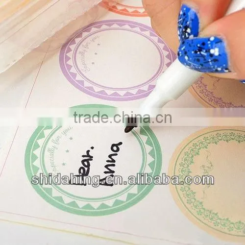 30PCS STICKERS 6TYPE Circle Pastel Paper Gifts Decoration Stickers to closed friend