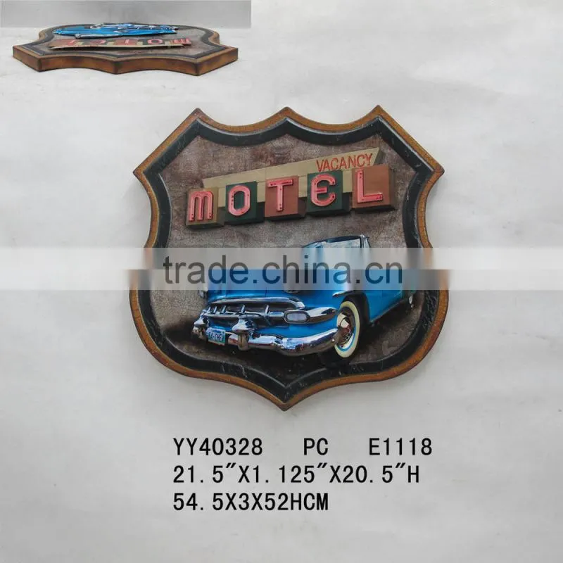 eco-friendly wall tin sign, vintage tin sign