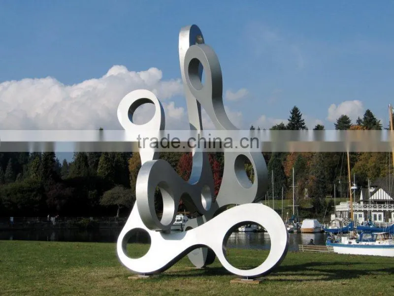 stainless steel garden sculpture