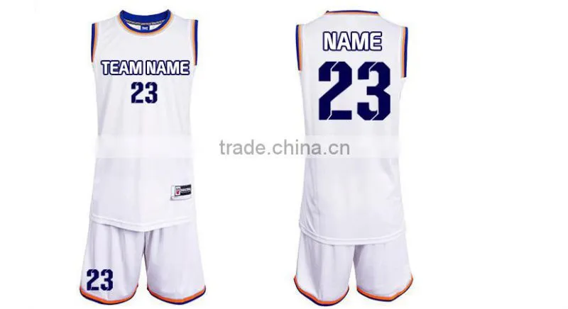 Wholesale Blank Basketball Jerseys/Blank Basketball Uniform Design With Custom Your Team Name