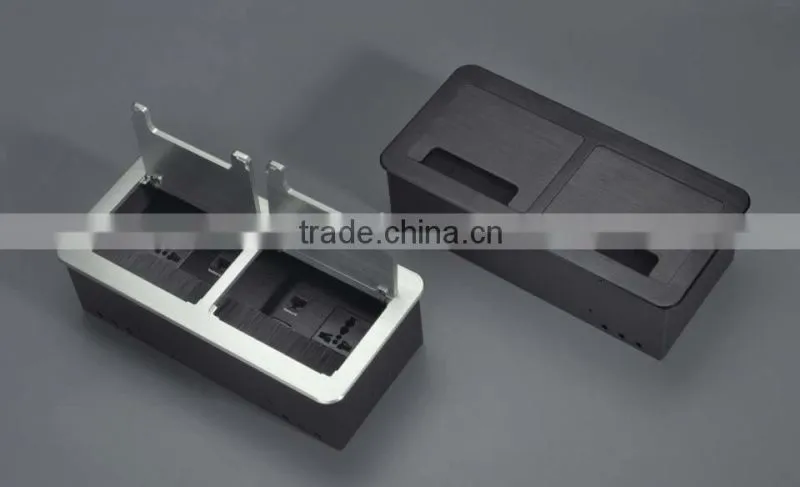 clamshell office furniture desktop smart electrical power socket
