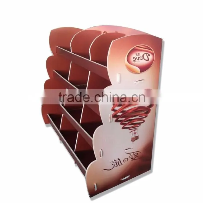 Cardboard Promotional Display Shelf Cardboard Pallet Display For Chocolate