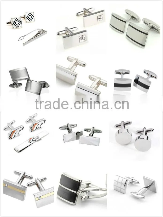 Mens Cuff Links Polished Finish Stainless Steel Luxury French Tuxedo Shirt Cufflinks for Men