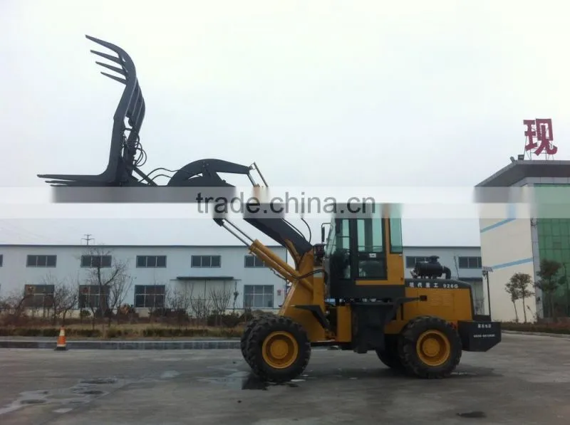 XD926G 2.0Ton alibaba express Grass Grasp Loader Clamp with CE FOR SALE Multifuntional Farm Machinery made in china