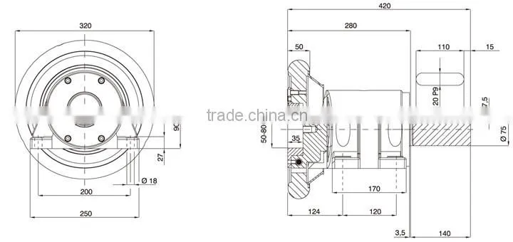 SUNRISE Supply Stable Quality Base Mount Safety Chuck