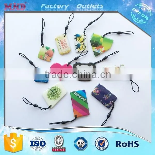 MDT75 em4100 tk4100 RFID Crystal / epoxy NFC key fob