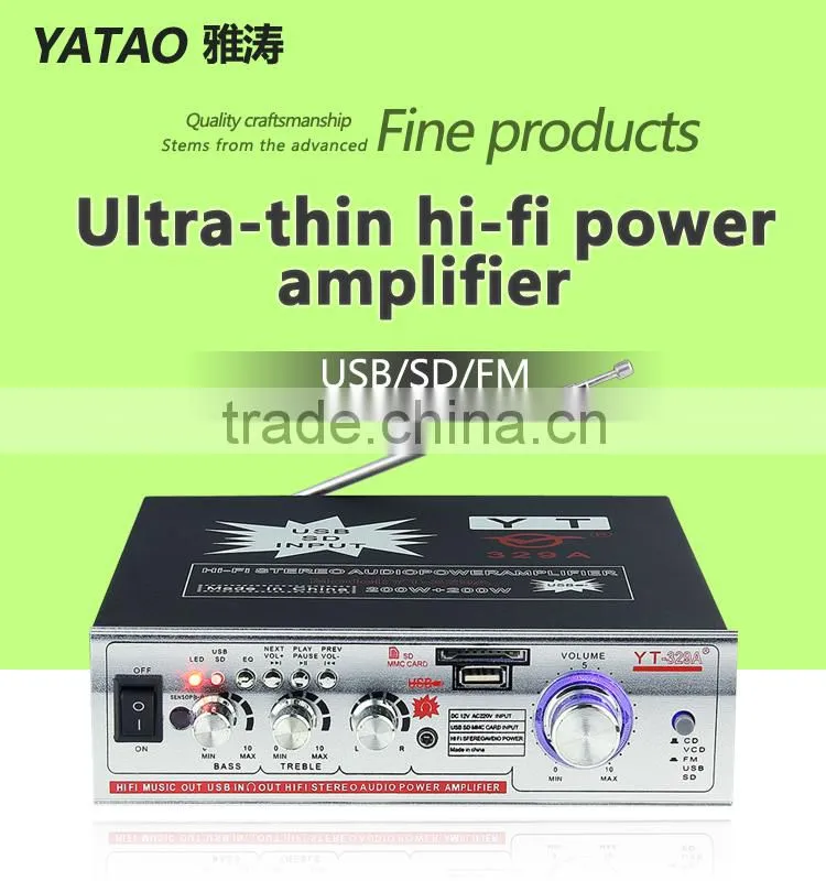 amplifier optic YT-329A /remote control mp3 player